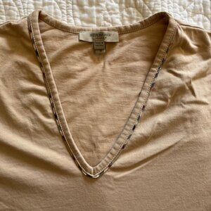 Burberry Women's Beige T Shirt S